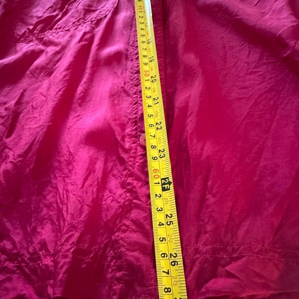 Women Vintage Hot Pink SilkStar  100% silk shirt - Picture 4 of 5